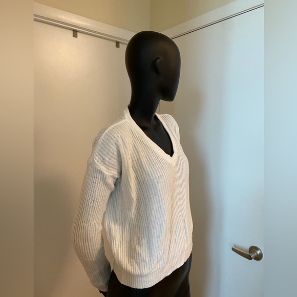 White Soft Fall Sweater - Picture 4 of 6